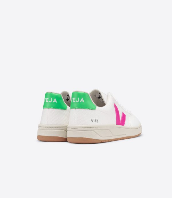 VEJA V-12 Mesh in White, Sari, Absinthe Discount