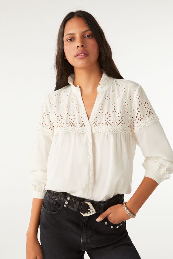 Ba&sh Sarah Shirt in Ecru Online