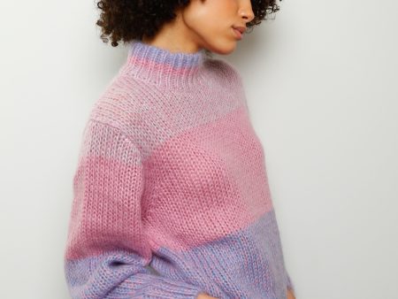 SLF Susanne Stripe Knit in Orchid Petal Hot on Sale