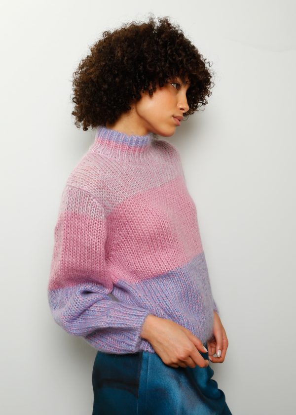 SLF Susanne Stripe Knit in Orchid Petal Hot on Sale