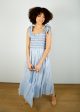 DG Yasmin Smocked Sundress in Blue Stripe Discount