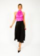 HARMUR Midi Wrap Skirt in Black For Sale