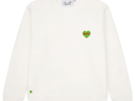 BEZO Love Heart Sweat BELIEVE on Sale