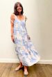 BD Tie Shoulder Maxi Tier Dress 6190  in Galaxy Tie Dye For Sale