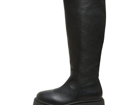 SLF Emma High Leather Boots in Black Online Sale