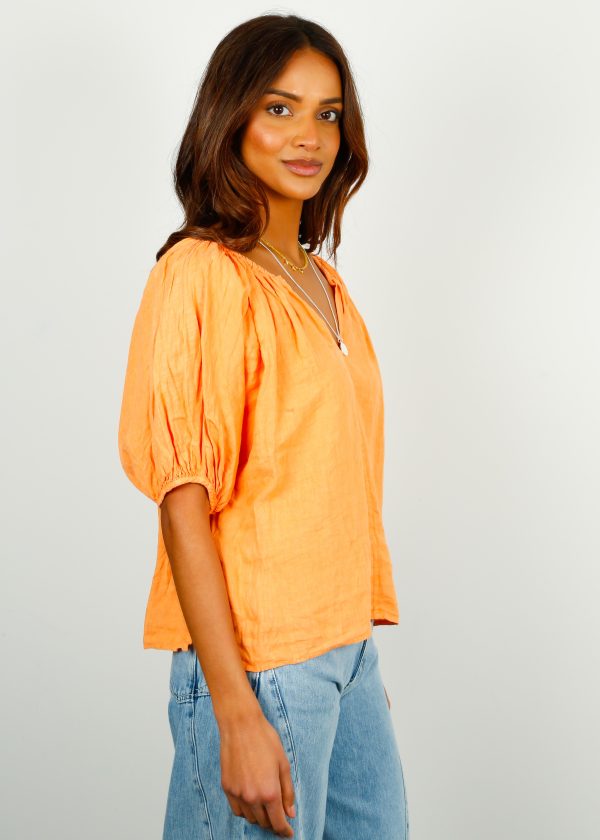 V Janine Top in Heat on Sale