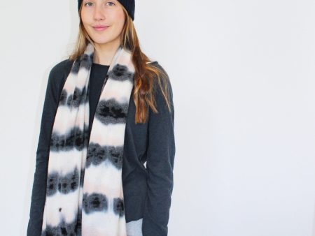 CRUSH Cashmere Tie Dye Lima Scarf in Khaki Supply