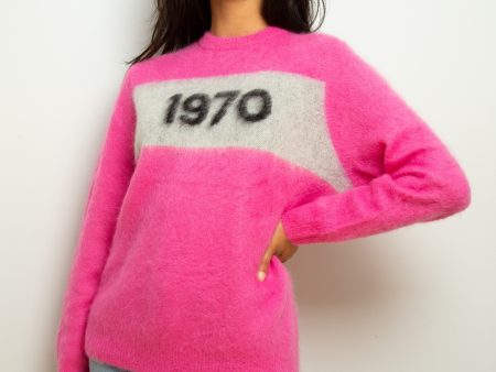 BF 1970 Mohair Jumper in Flamingo Pink Hot on Sale