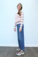 SLF Grace Star Stripe Knit in Chalk Pink For Discount