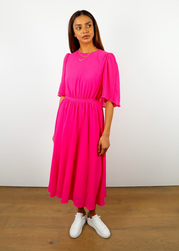 EA Dazzers Cape Midi Dress in Pink Haze Supply