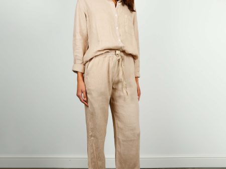 V Pico Trousers in Khaki Sale