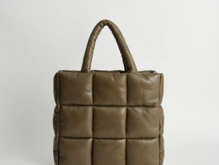 STAND Assante Puffy Bag in Saddle Brown Cheap