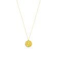 Ashiana JNI00928 Long Coin Pendant Necklace in Gold For Discount