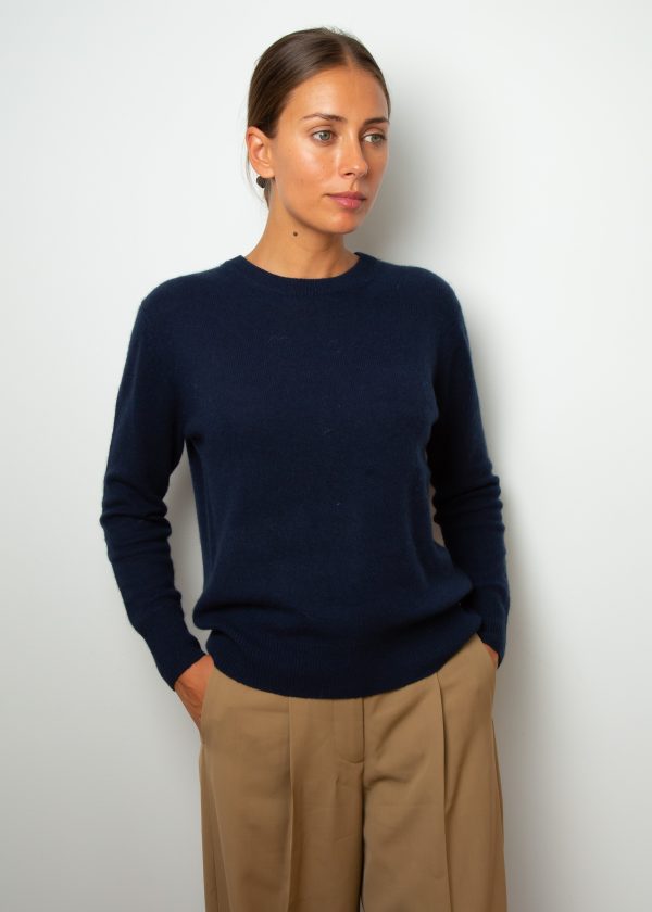 360 Cher Crewneck in Navy Online Sale