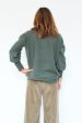 CRUSH Cashmere Hilo Balloon Sleeve Jumper in Khaki Online now