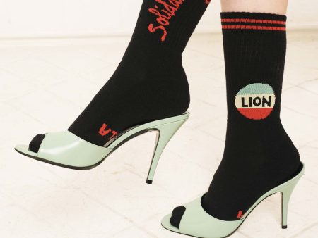 BF Lion Sock in Black Online now