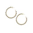 Ashiana JEI05702  Riva Hoop Earrings in Black Onyx For Discount