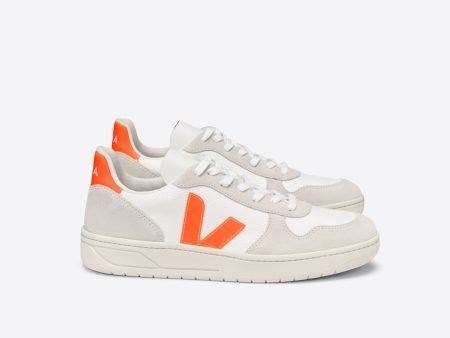 VEJA V-10 Mesh White, Natural, Orange Fluo Supply