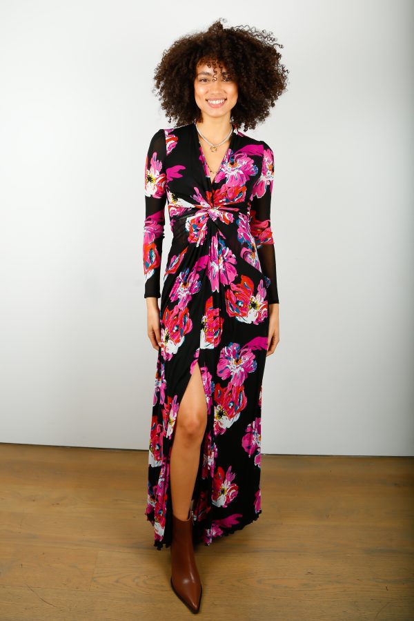 DVF Hades Dress in Pansy Wine Online