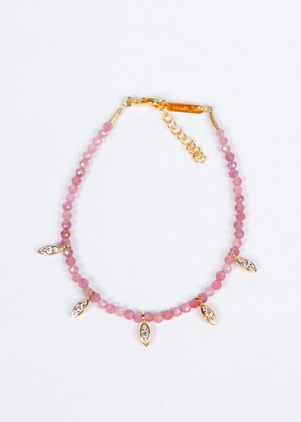 HANKA Joy Bracelet Navette in Tourmaline Rose Cheap