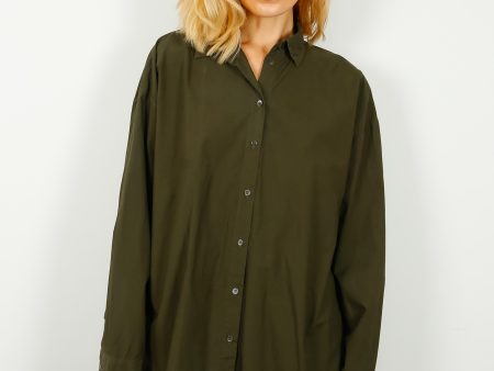 V dakota shirt in olivine For Sale