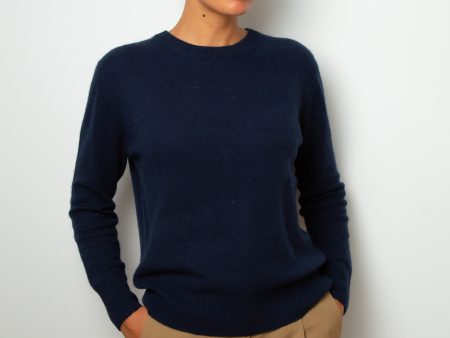 360 Cher Crewneck in Navy Online Sale