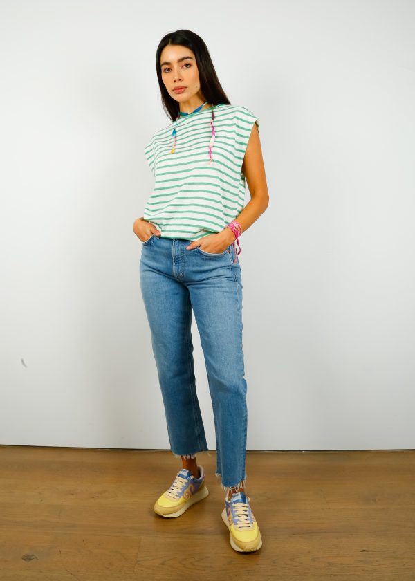 BR Nite Knit in Green Stripe Online now