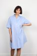 BR Ateliers Cotton Dress in Blue Hot on Sale