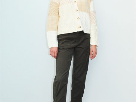 RAILS Reese Patchwork Cardigan in Cream Sale