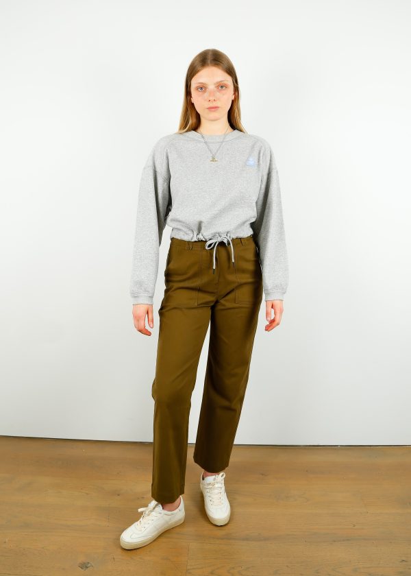 MM Ottobre Trousers in Moss Green Hot on Sale