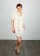 V Kennie Dress in Ivory Cheap