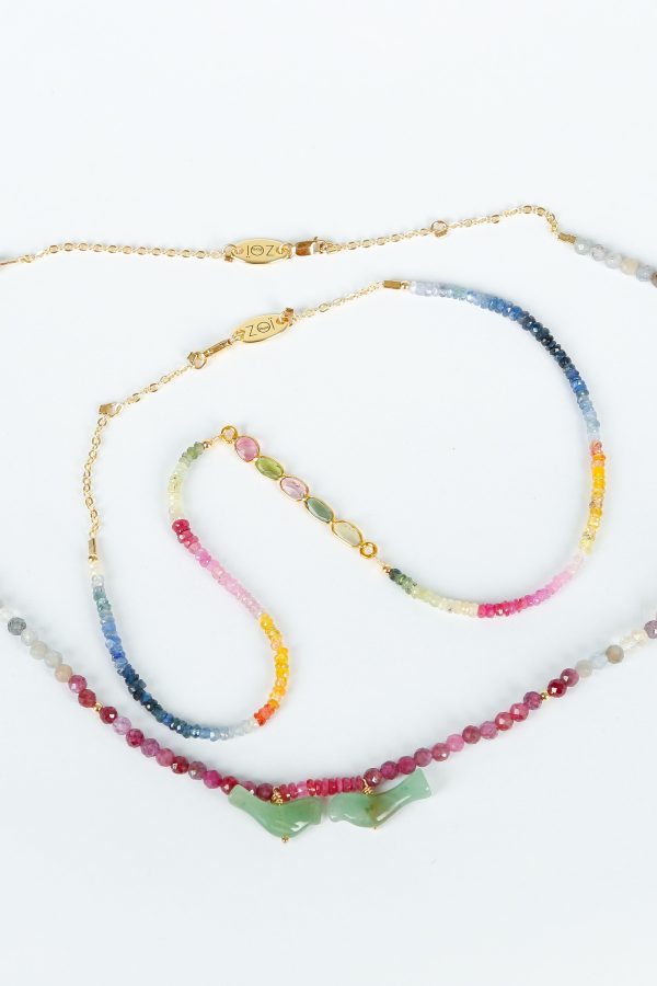 ZOI Apollinaire Necklace, Sapphire Online Hot Sale