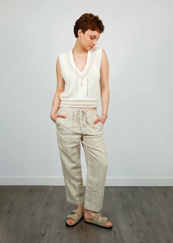 V Cindy Trousers in Sand For Sale