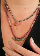 ZOI Eluard Necklace, Tourmaline, Ruby Rose, Pearl For Cheap