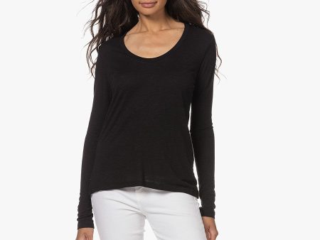 AV JAC49 Long Sleeve Tee in Black Discount