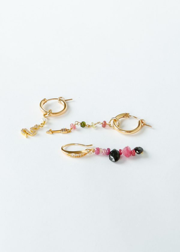 ZOI Aphrodite Earrings in Tourmaline For Sale