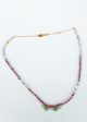 ZOI Eluard Necklace, Tourmaline, Ruby Rose, Pearl For Cheap