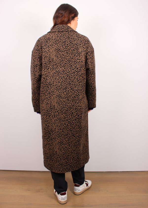 GG Golden Cocoon Wool Coat in Leopard Online now