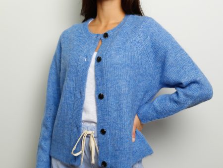 SLF Lulu Short Cardi in Ultramarine Stripes Sale